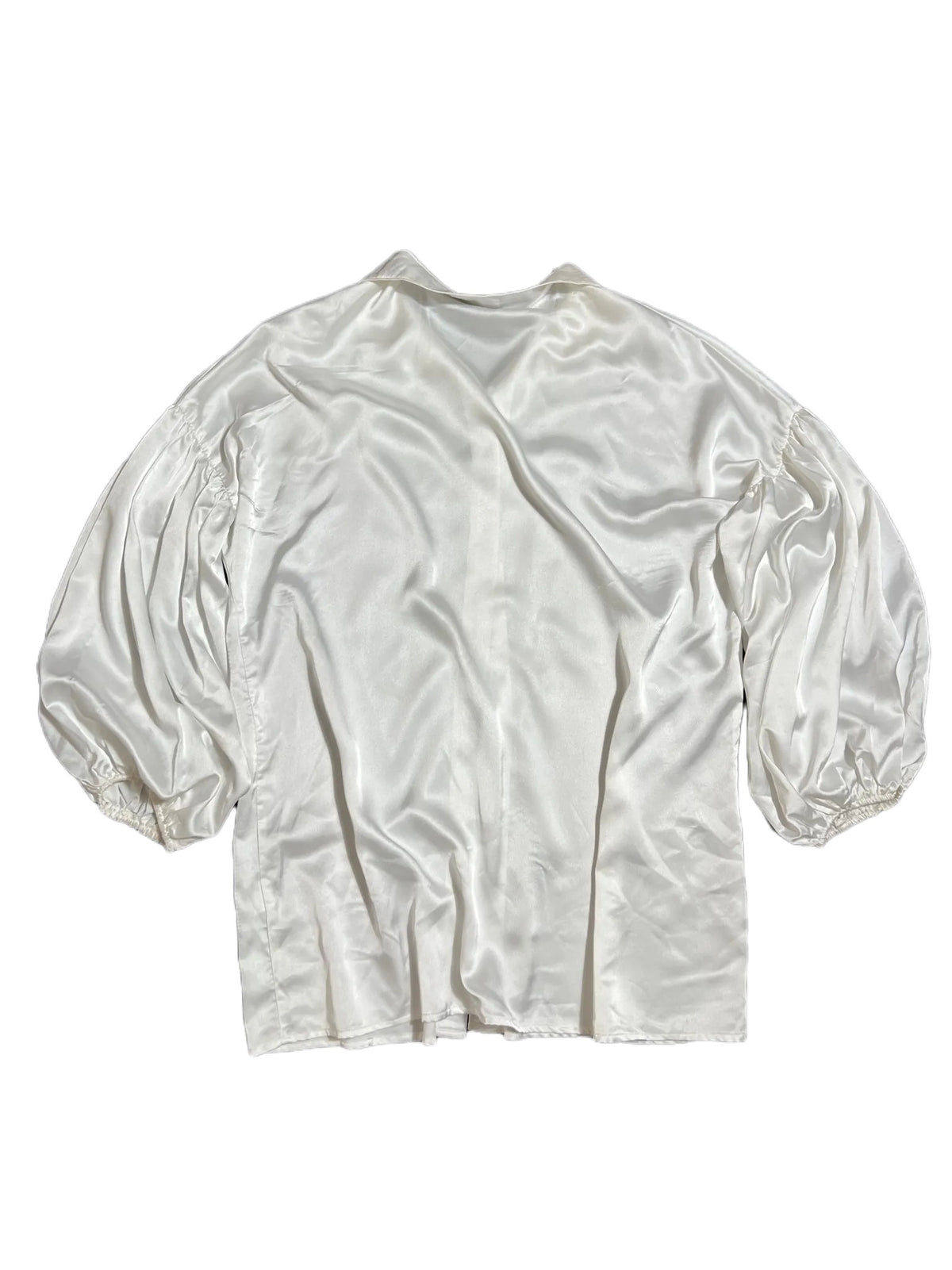 Rumours- White Puff Sleeve Button Up