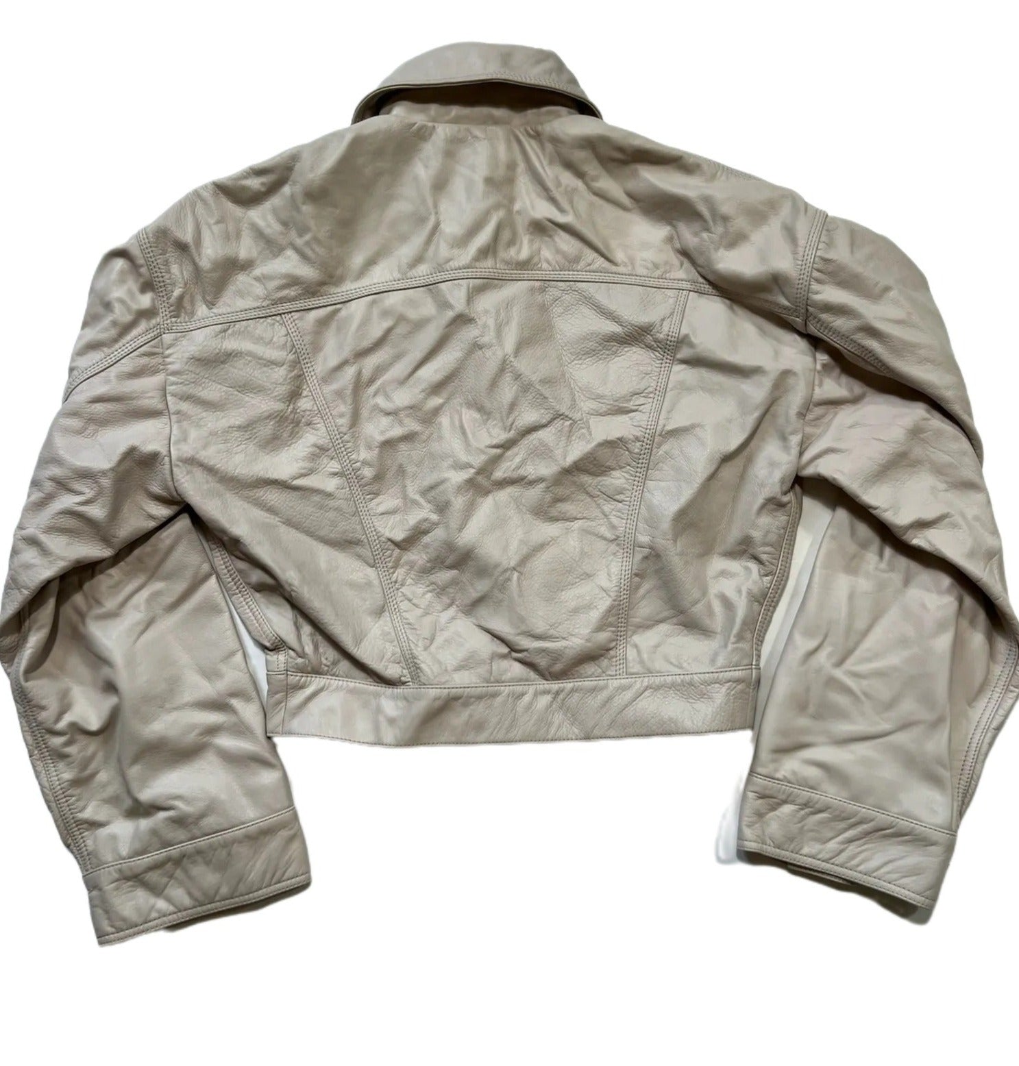 L'Academie- Tan Leather Jacket – DETOURE