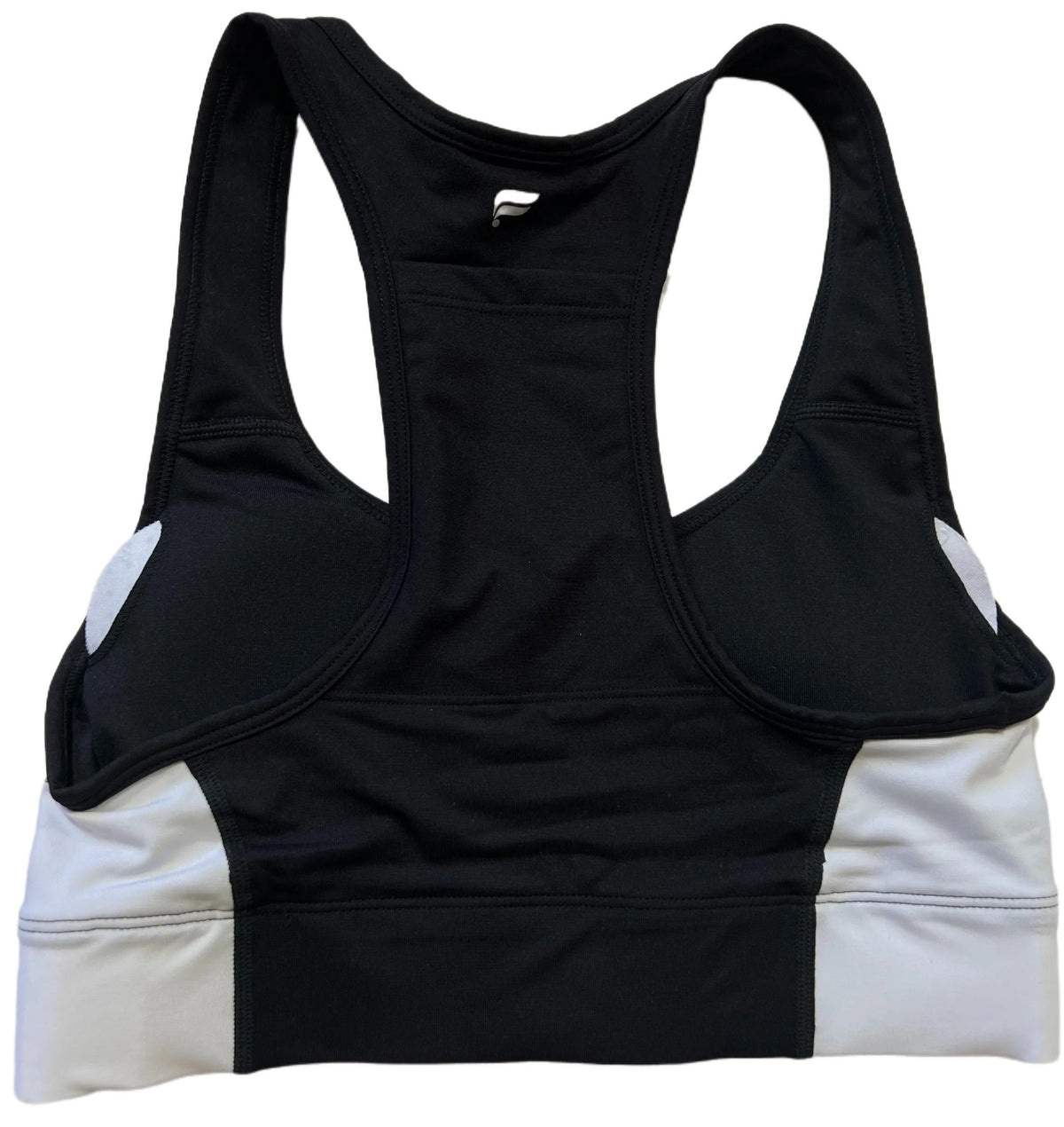 Fabletics- Black and White Sports Bra - NEW WITH TAGS