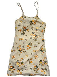 Sage- Tan Fruit Mini Dress
