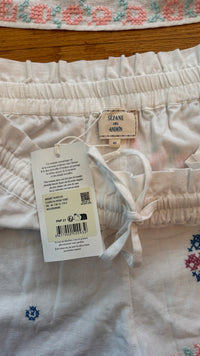 Sézane - Matching Set in Camelia Rose Vert - Luziana Top and Matilio Shorts - Size M (New With Tags)