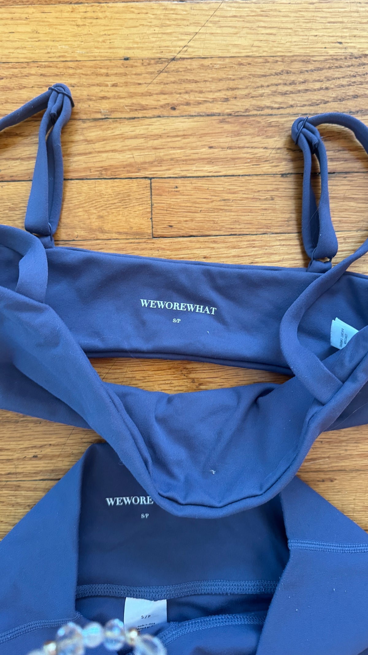 WEWOREWHAT - Blue Activewear Set - Size S (Gently Used)