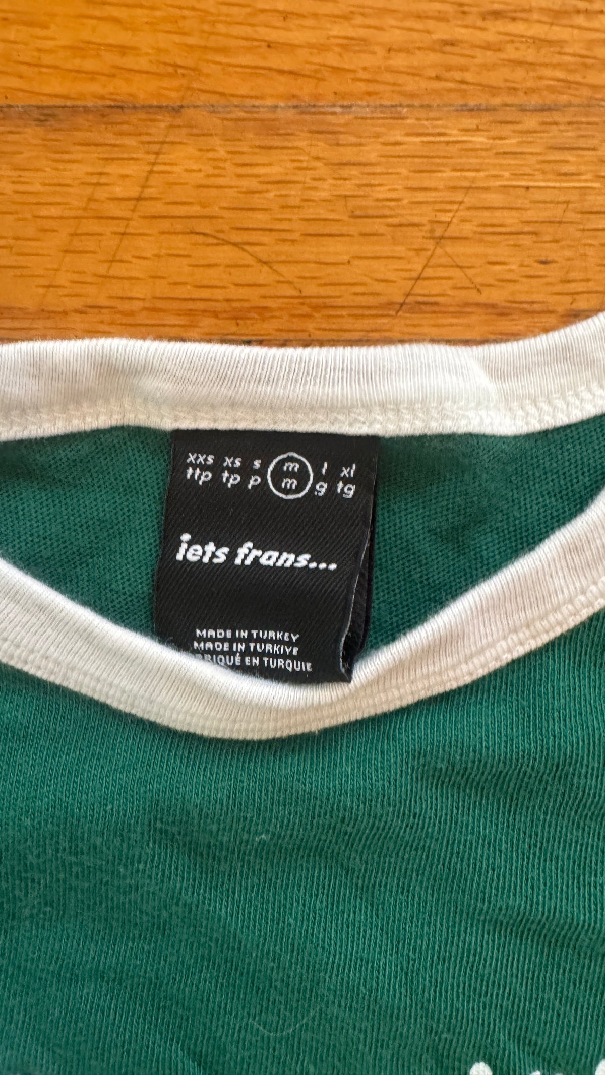 iets frans - Green Sporty Top - T Shirt - Size M (Gently Used)