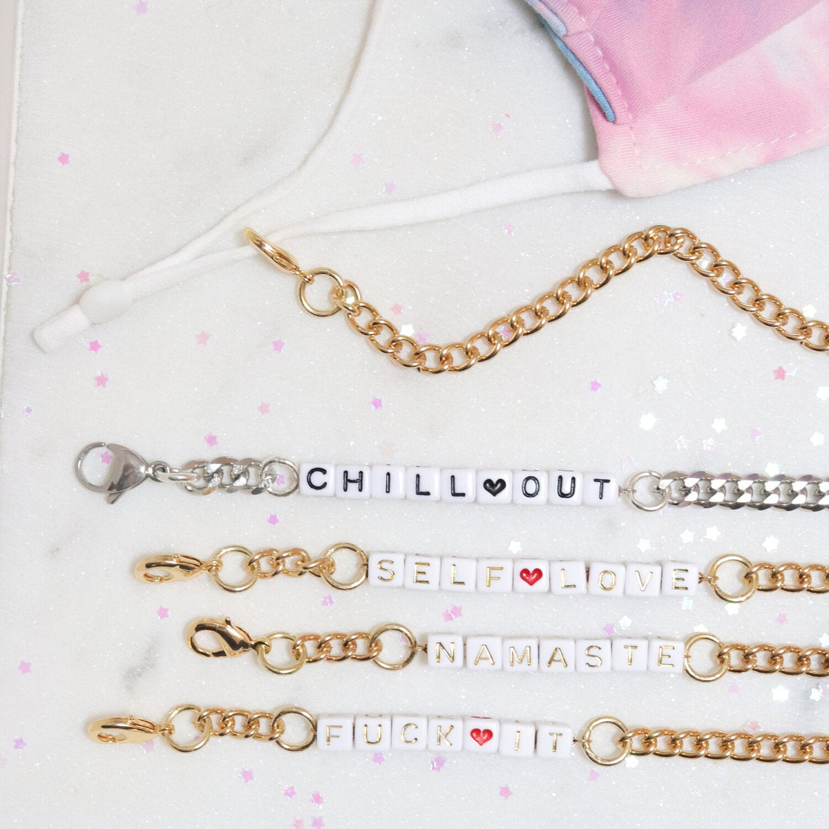 Quote It Mask Chain - FINAL SALE