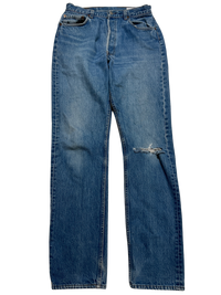 Levis- Dark Wash Distressed Jeans
