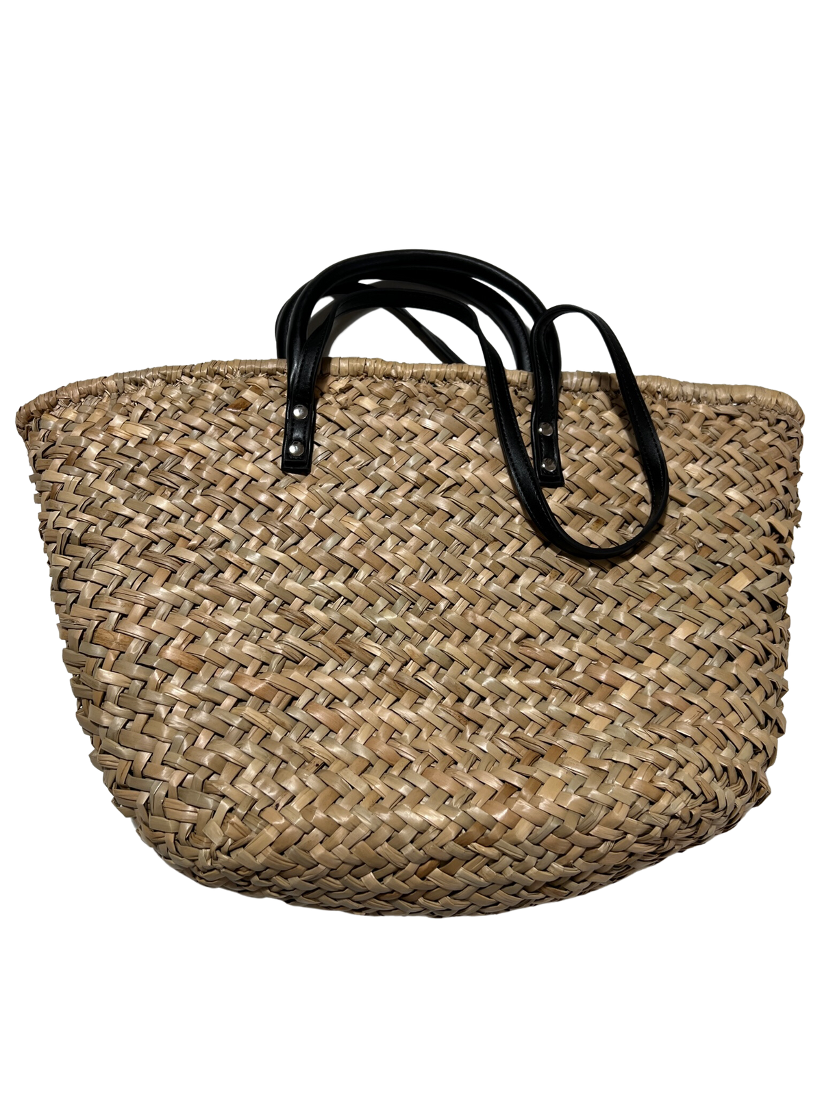 NA-KD- Tan Rattan Beach Bag