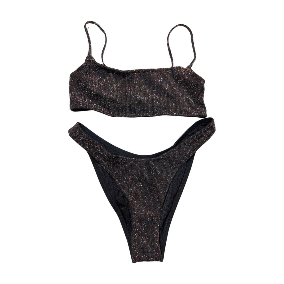 Triangl- Black Sparkle Bikini – DETOURE