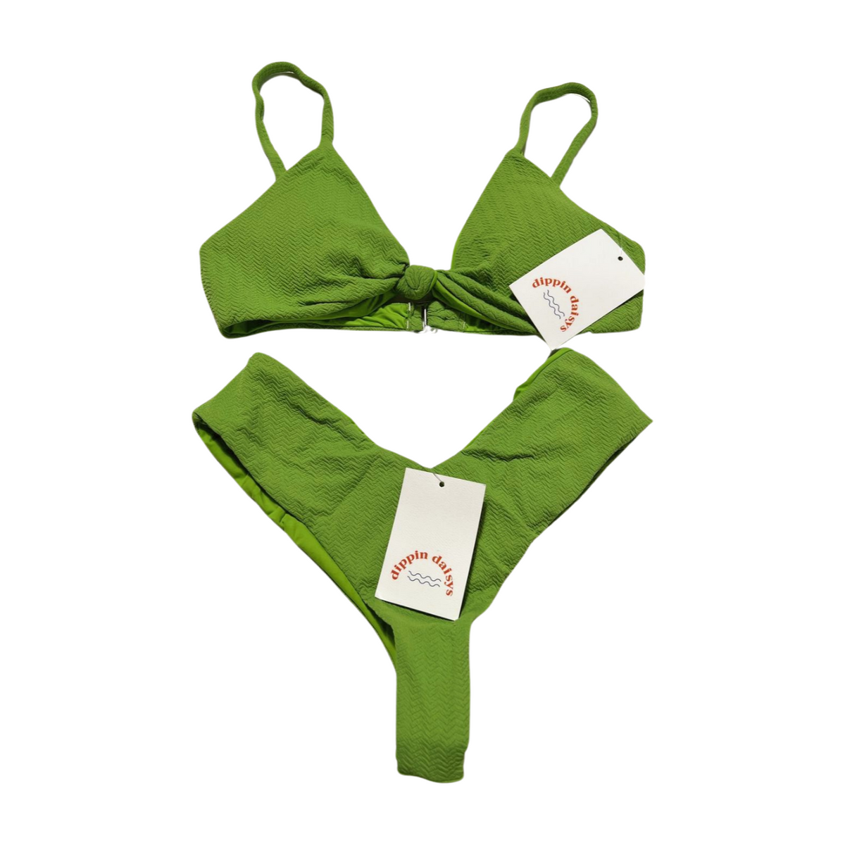 Dippin Daisys- Green Bikini Set NEW WITH TAGS!