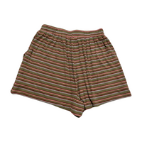 Grey Bandit- Green Striped Lounge Shorts
