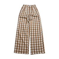 Princess Polly- Brown Plaid Trousers