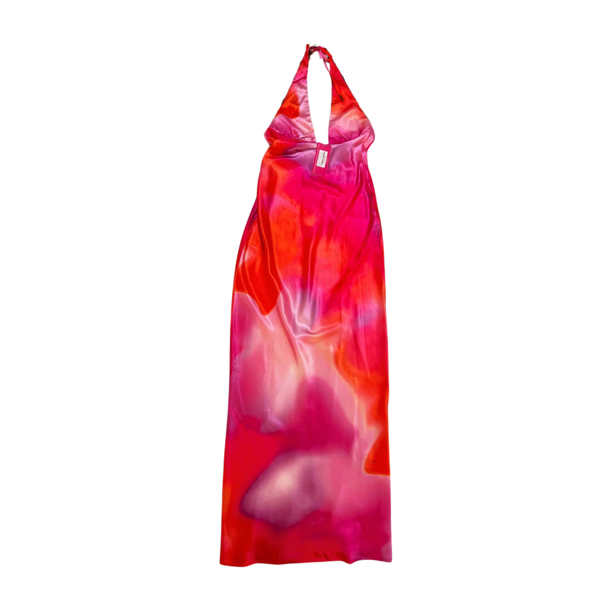 Beginning Boutique- Pink "Valetta" Silk Maxi Dress