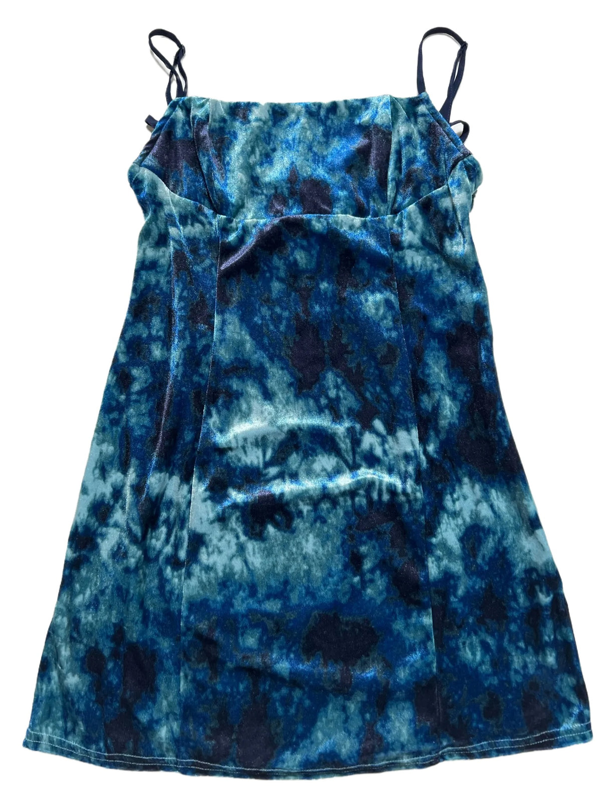 Urban Outfitters- Blue Velvet Mini Dress