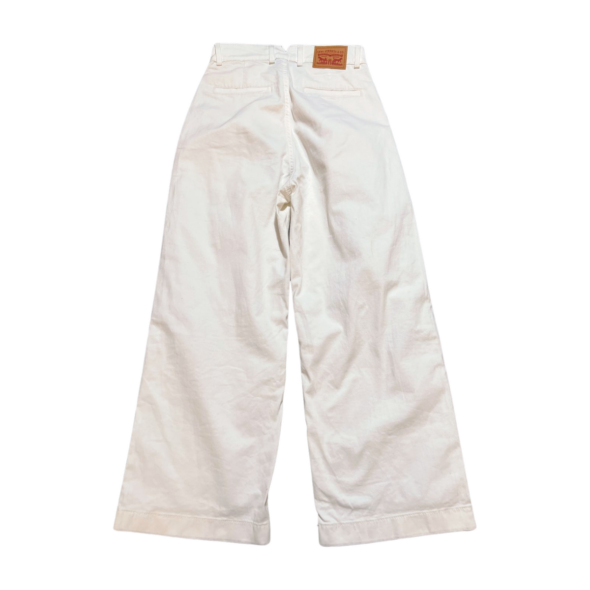 Levis- White Straight Leg Jeans