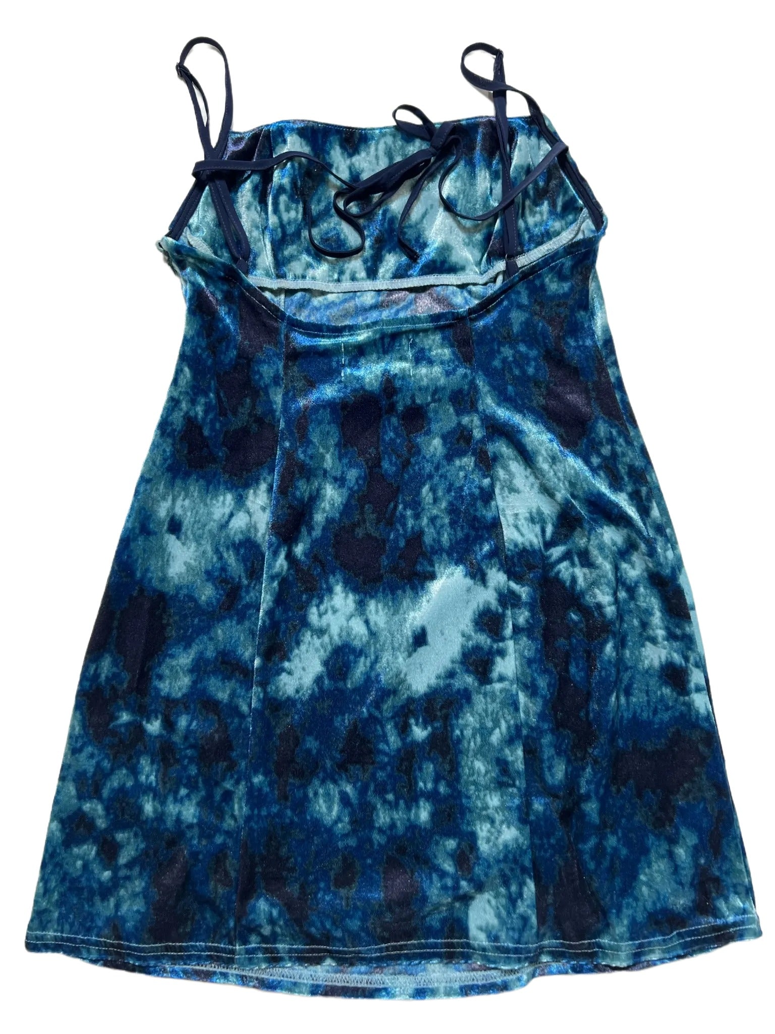 Urban outfitters blue outlet velvet dress