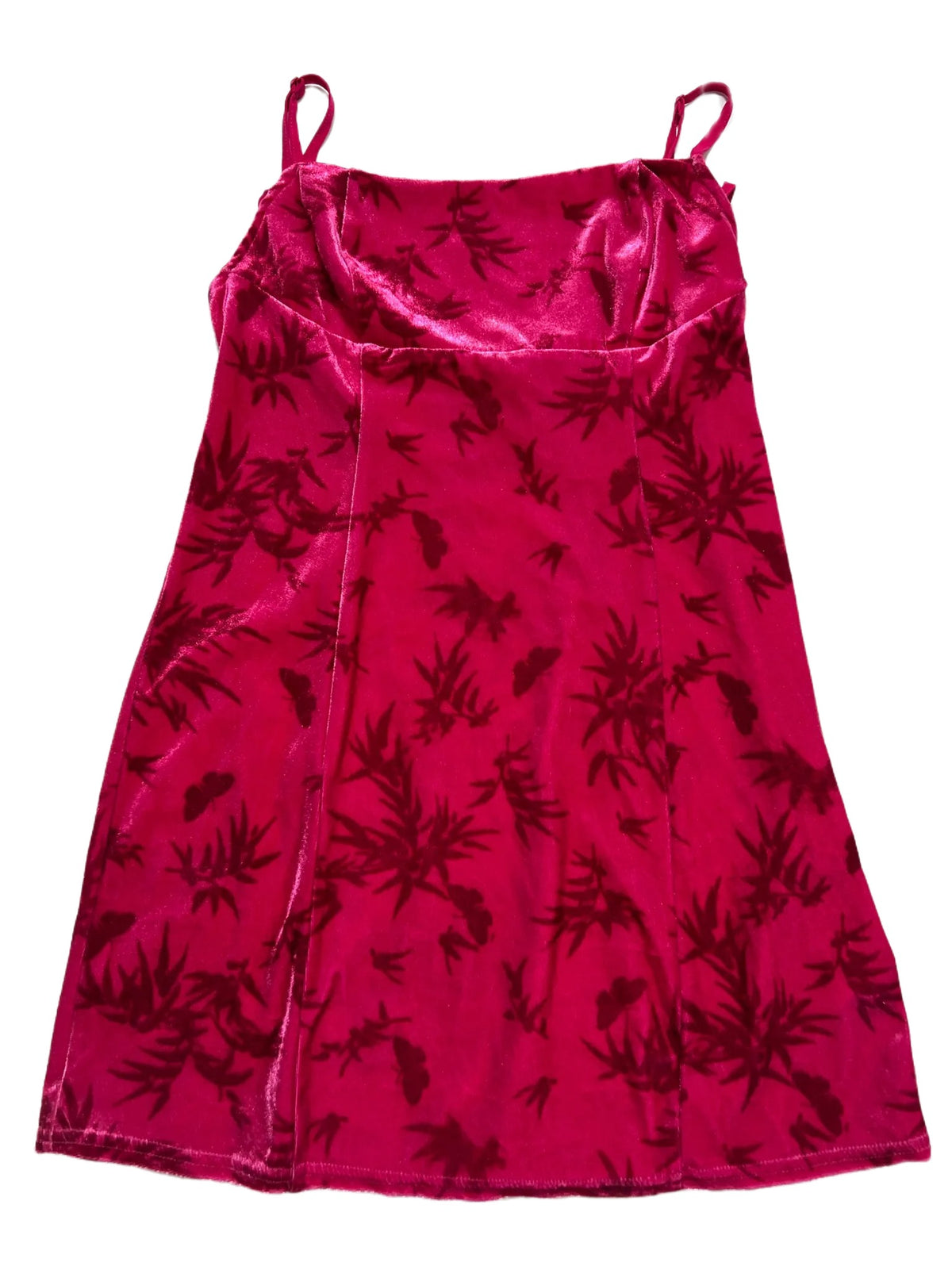 Urban Outfitters- Pink Velvet Mini Dress