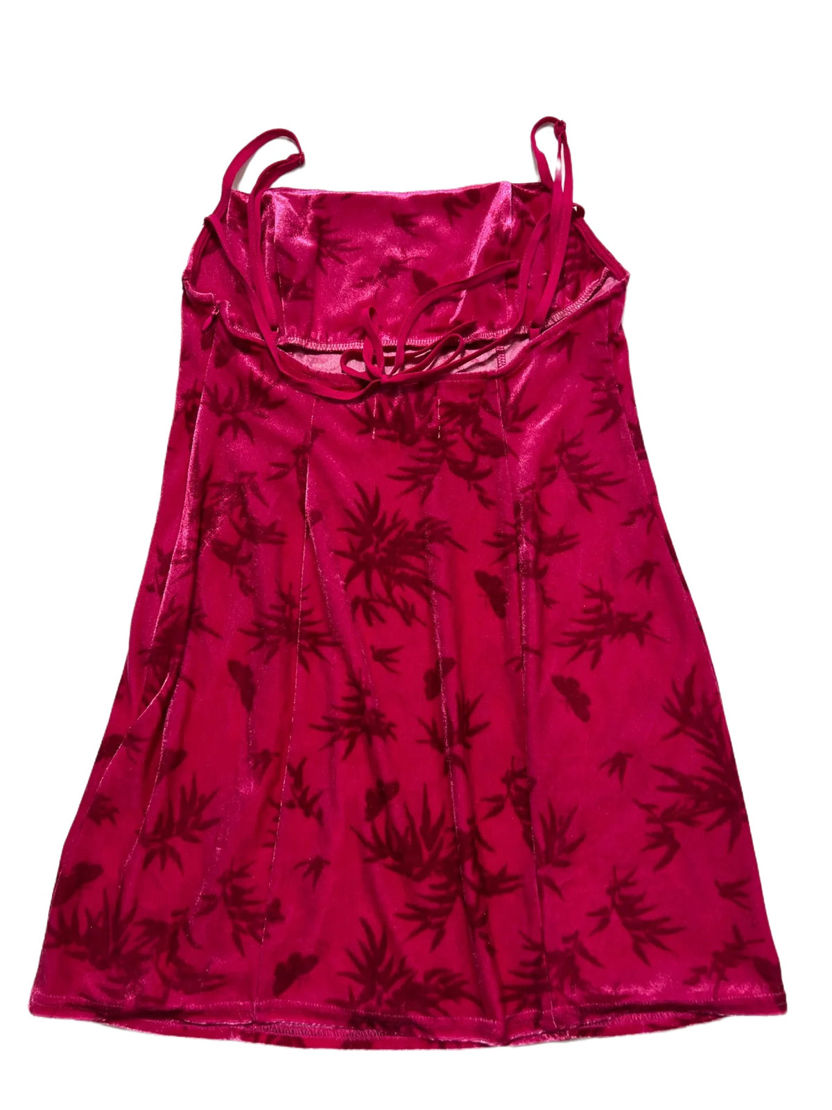 Urban Outfitters- Pink Velvet Mini Dress