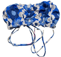 Zara- Blue Floral Backless Crop Top