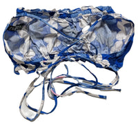 Zara- Blue Floral Backless Crop Top