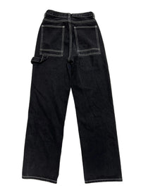 Bei Si Dun- Black Denim Cargo Style Jeans