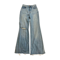 Madewell- "Baggy Flare" Distressed Jeans