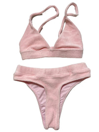 Frankies- Pink Terrycloth Bikini