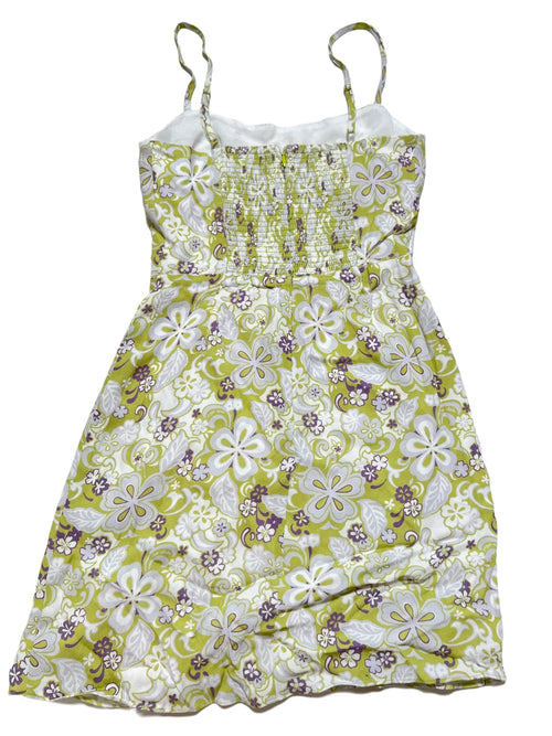 Sunday Best- Green Floral Mini Dress