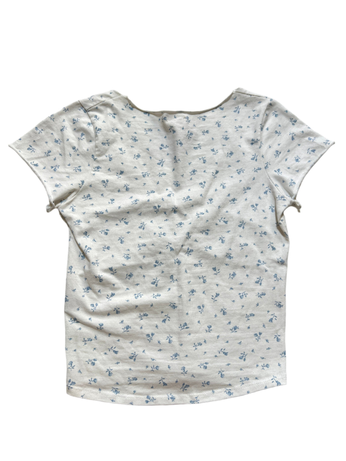 John Galt- White Floral Short Sleeve