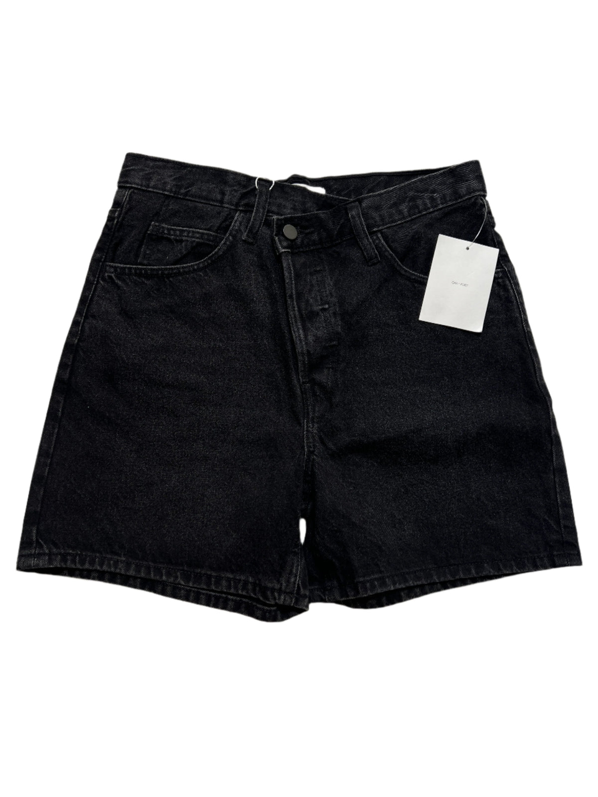 Oak + Fort- Black Denim Shorts