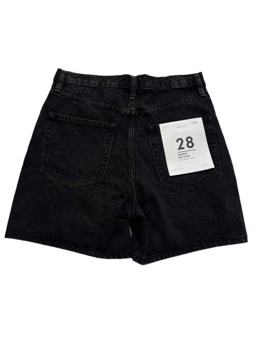 Oak + Fort- Black Denim Shorts