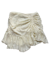 Bydee- Cream Lace Mini Skirt