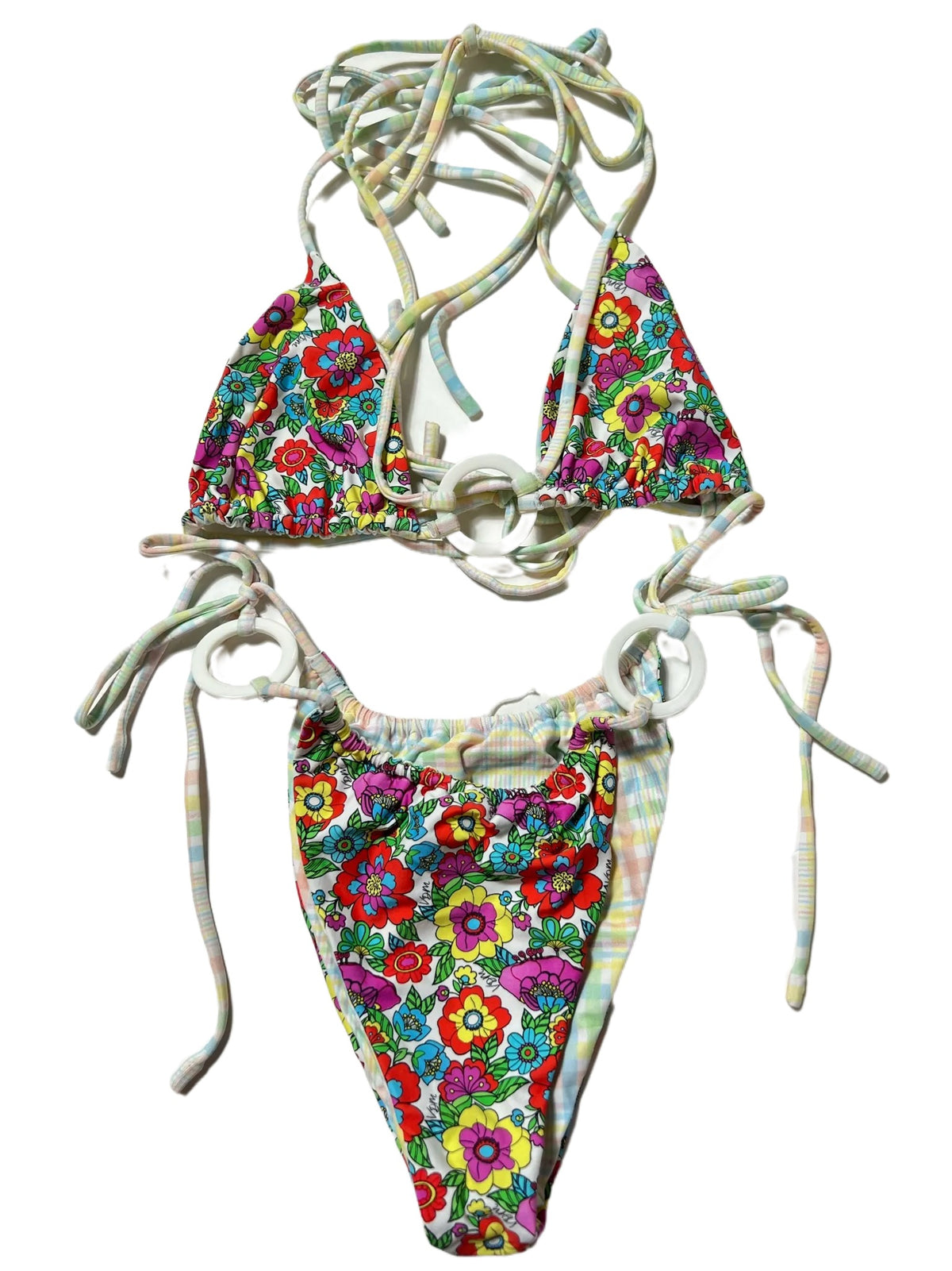 VDM- Floral Print Reversible Bikini