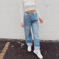 Olivia Asymmetrical Jeans - FINAL SALE