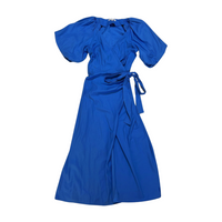 Reformation- Blue Tie Midi Dress