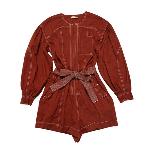 Ulla Johnson- Rust Denim Romper