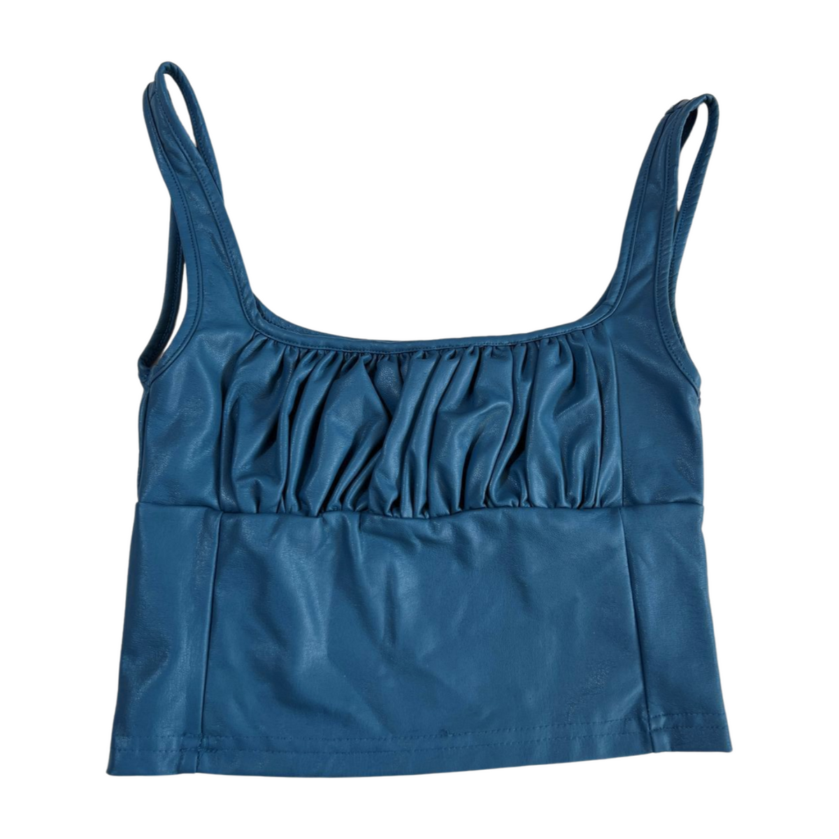 Sky To Moon- Blue Cropped Tank