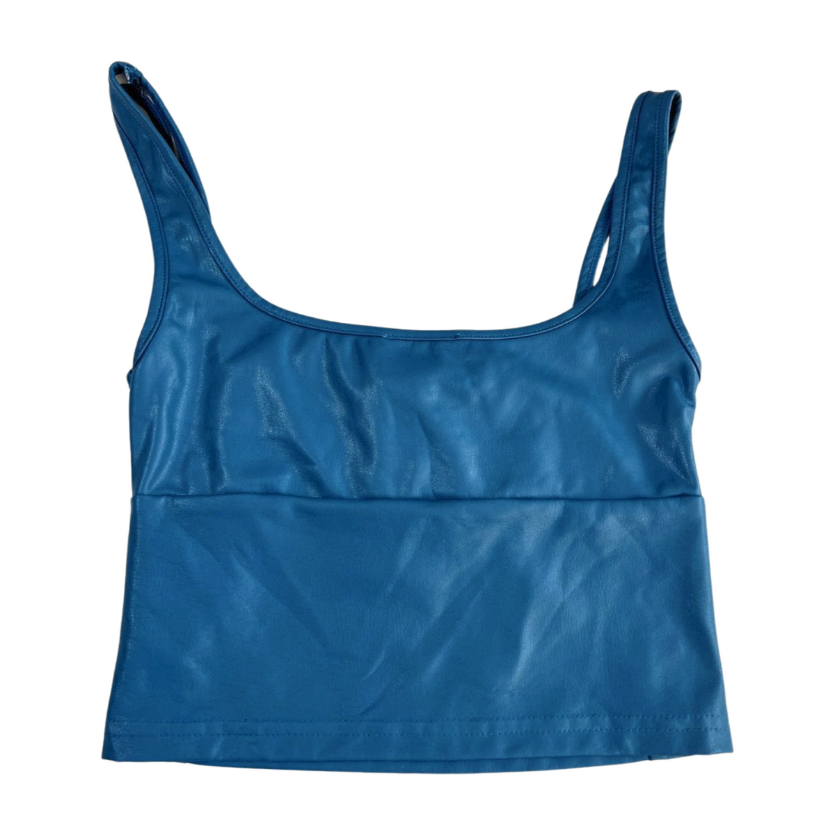 Sky To Moon- Blue Cropped Tank