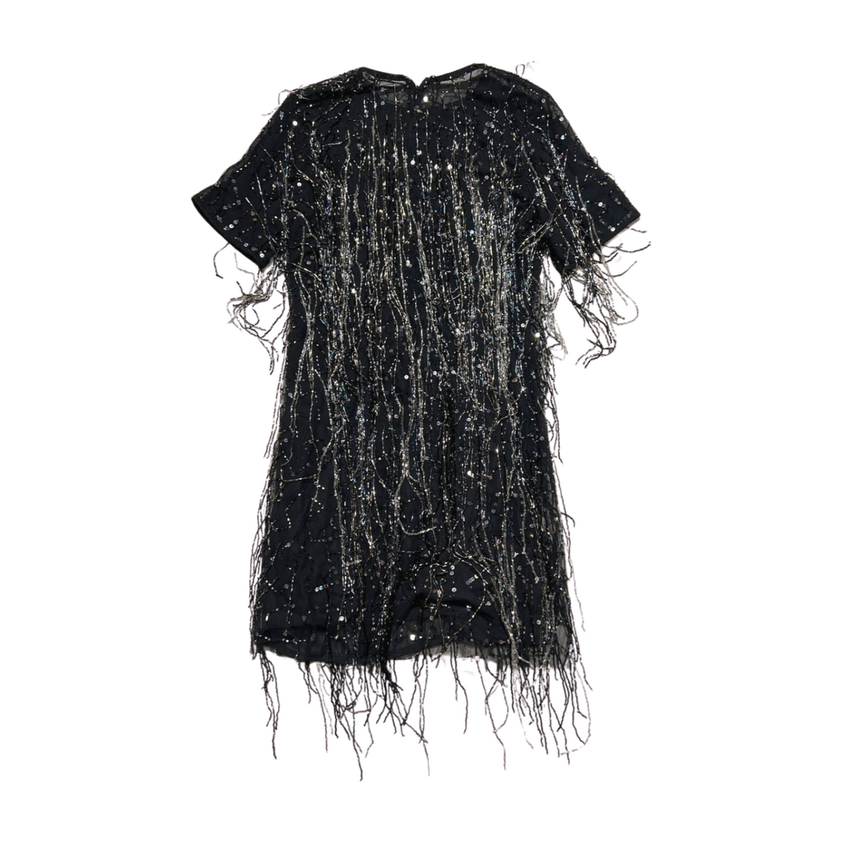 Nasty Gal- Black Beaded "Shift" Mini Dress NEW WITH TAGS!