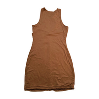 One By One- Brown Cut Out Mini Dress