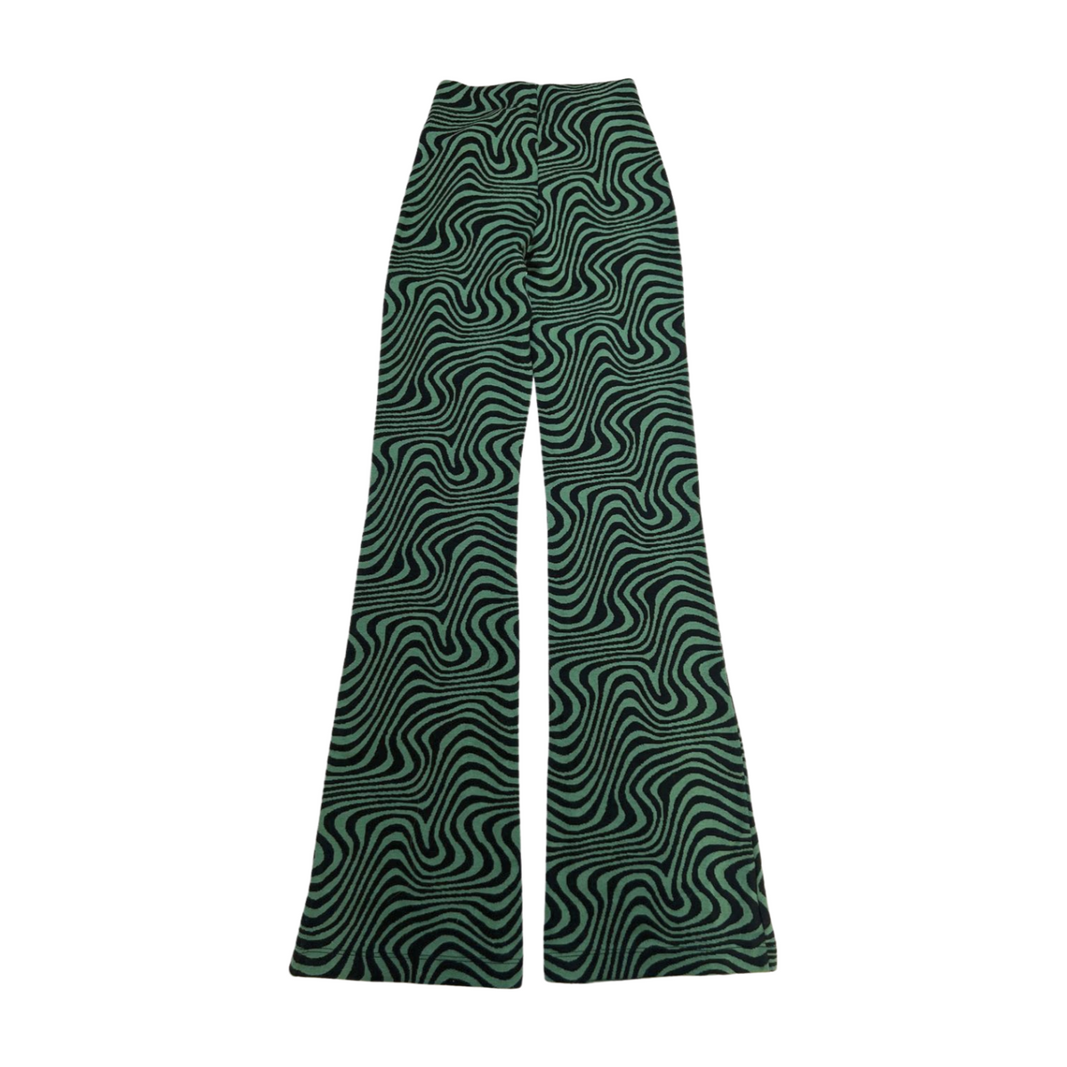 Urban Outfitters- Green Swirl Flare Pants