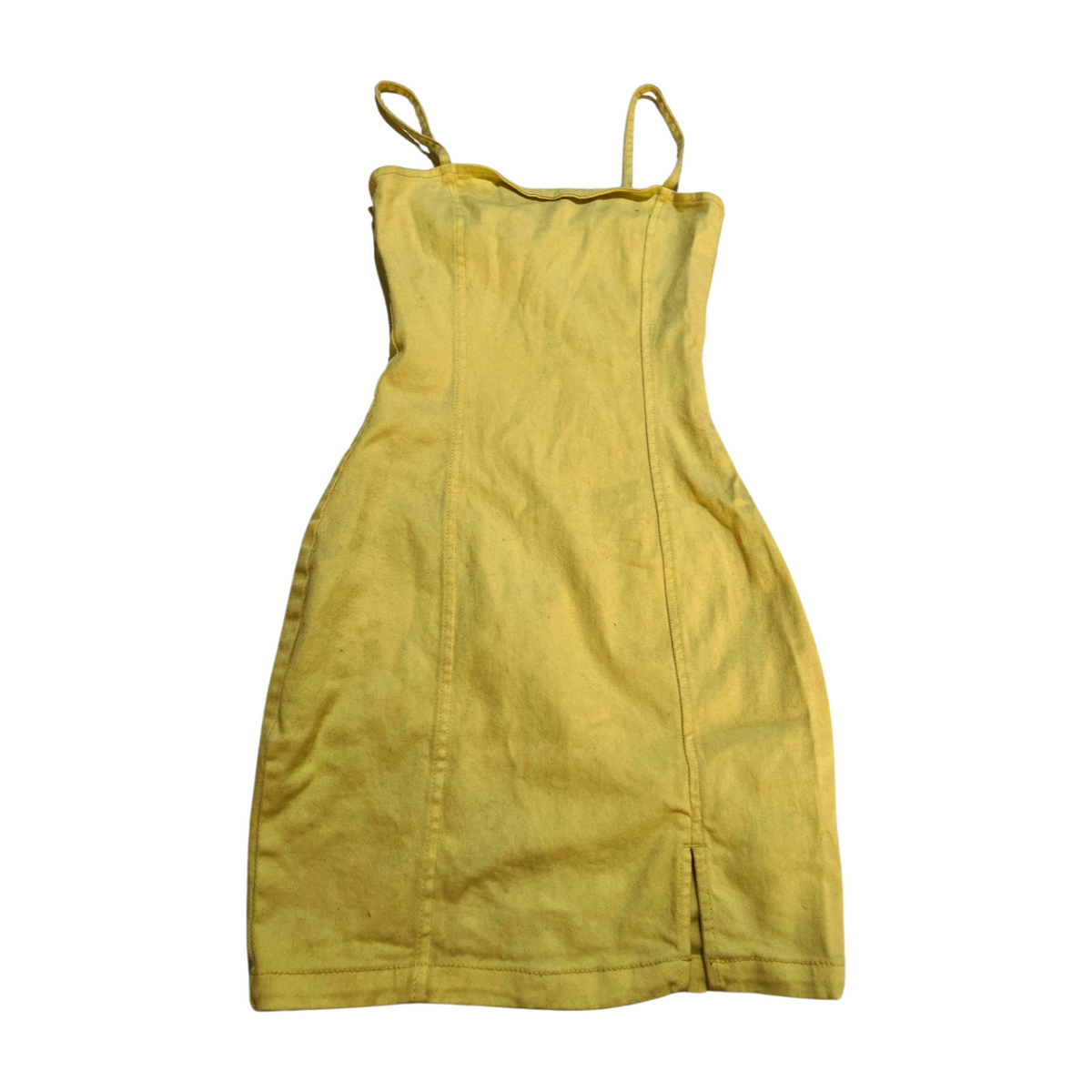 Divided- Yellow Denim Mini Dress