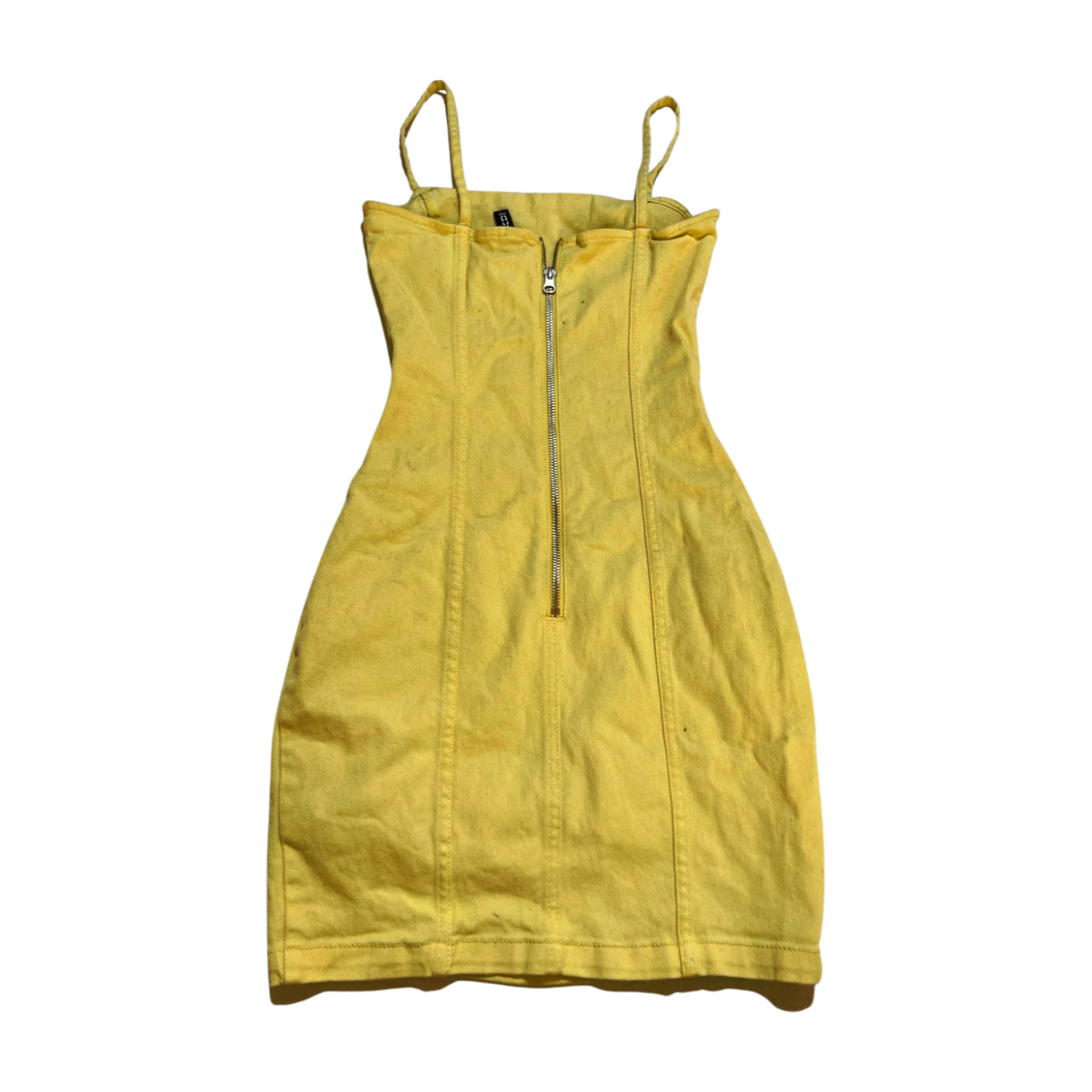 Divided- Yellow Denim Mini Dress