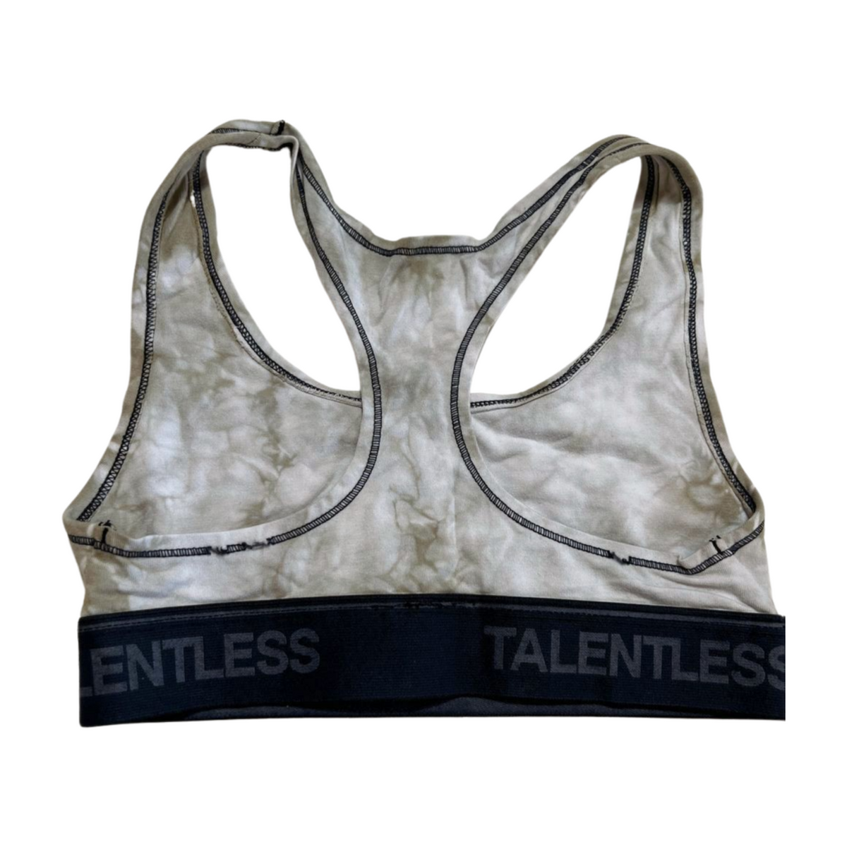 Talentless- White Sports Bra