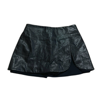 Amanda Uprichard- Black Leather Mini Skirt