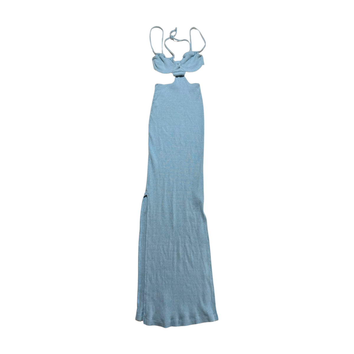 Janthee- Blue "Vittoria" Cutout Maxi Dress