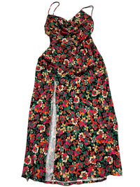 Resa- Multicolor Floral Satin Maxi Dress