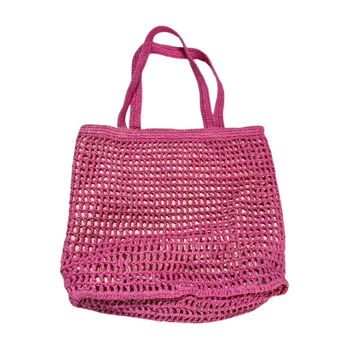 Madewell- Pink Ratan Beach Bag NEW WITH TAGS!