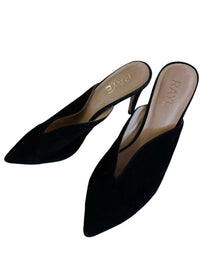 Raye- Black Velvet Kitten Heels