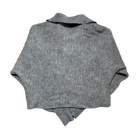 Shop Neighbor- Grey Knit Collared Sweater