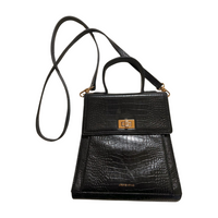 Anine Bing- Black Snake Skin Crossbody