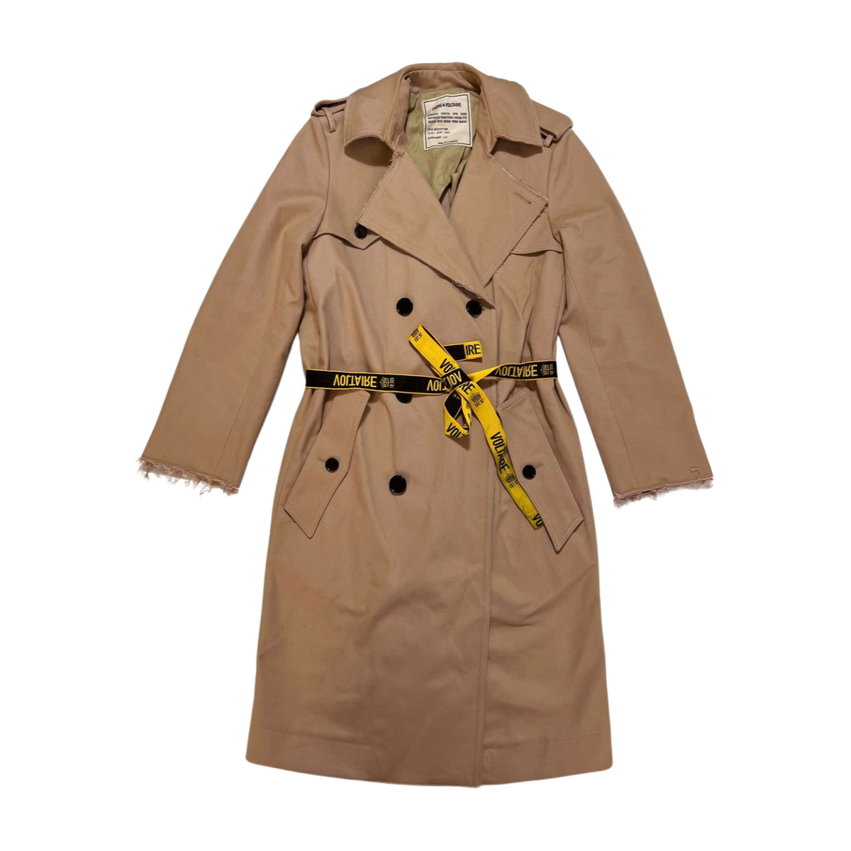 Zadig&Voltaire- Tan Denim Trench Coat